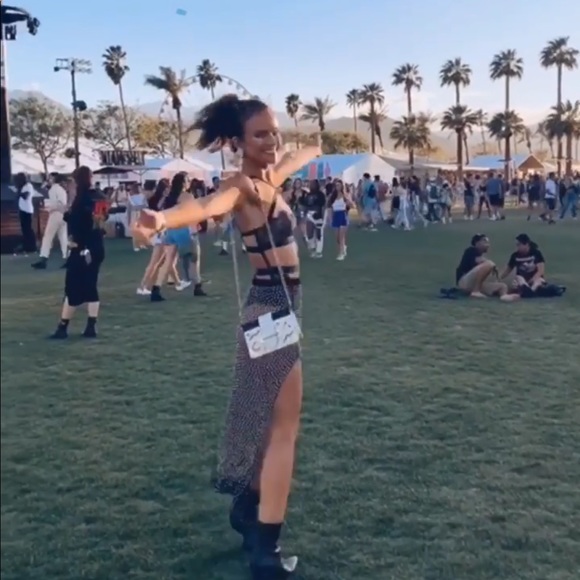 Sheer Rhinestone Skirt - Picture 6 of 6